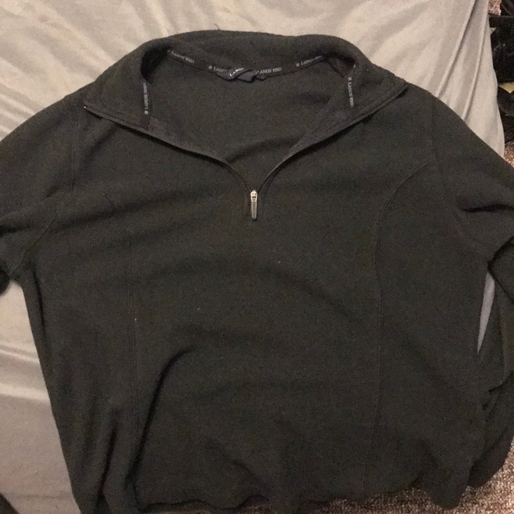 Female Lands End 1/4 zip sweater